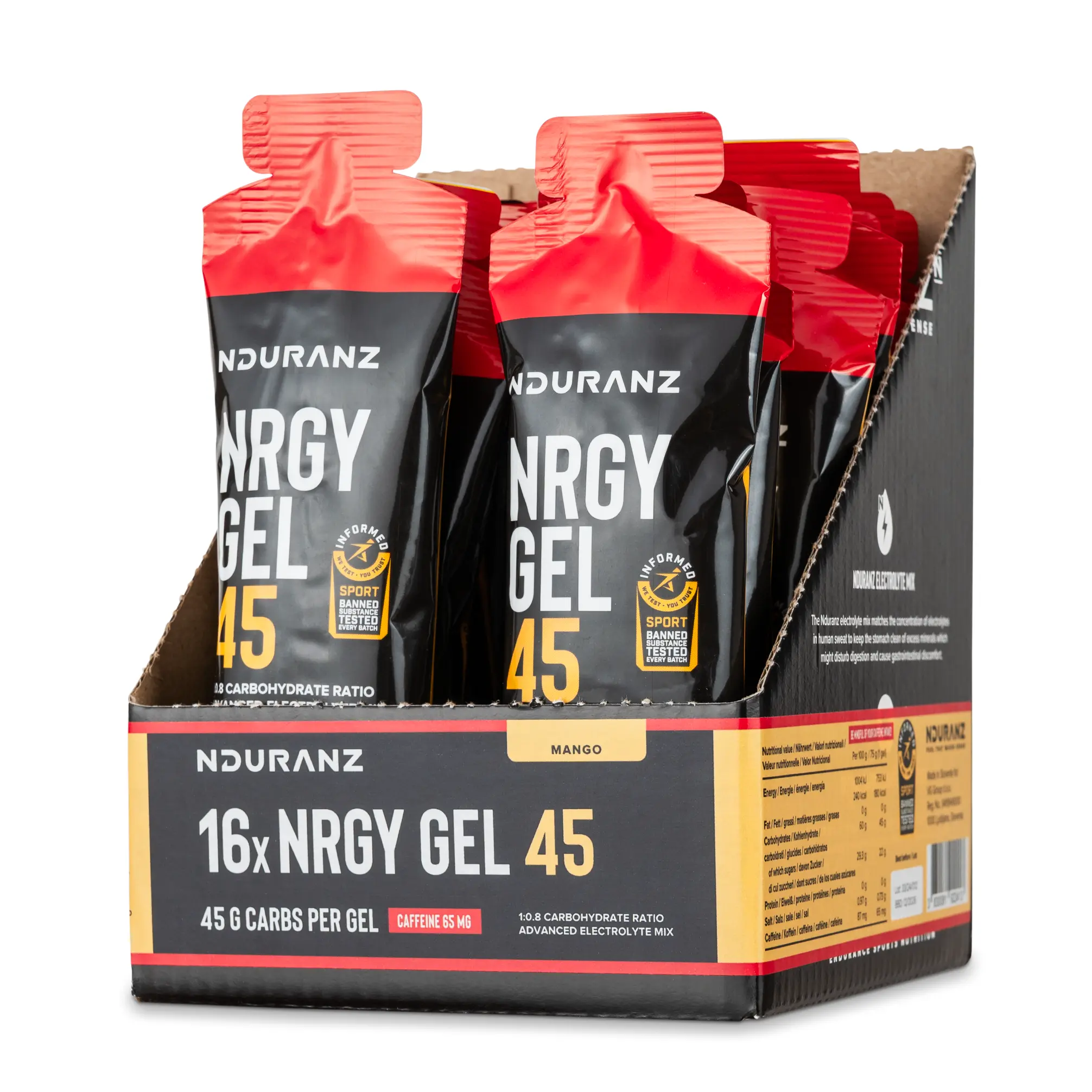Nrgy Gel 45 Box avec caféine - Image 12
