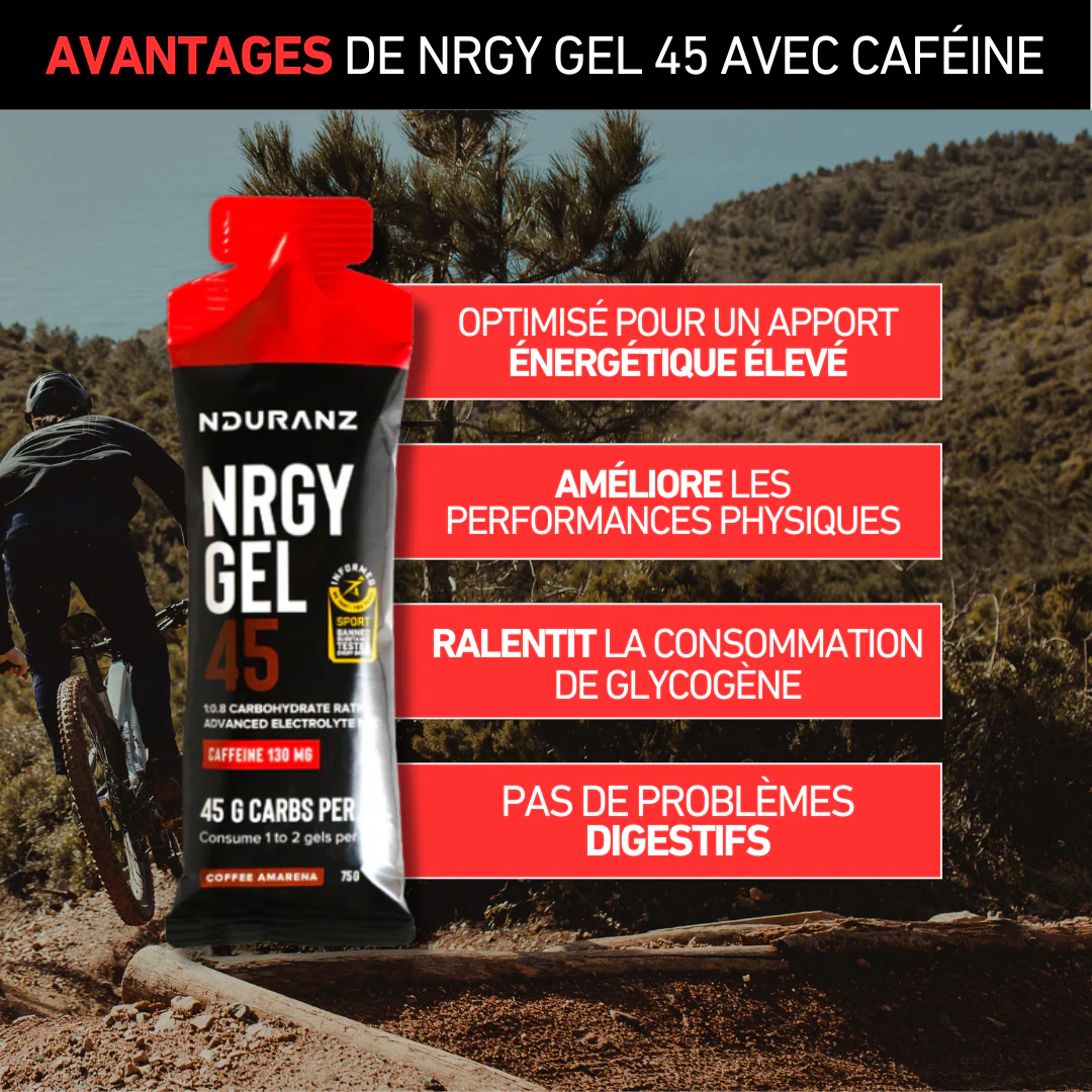 Nrgy Gel 45 Box avec caféine - Image 3